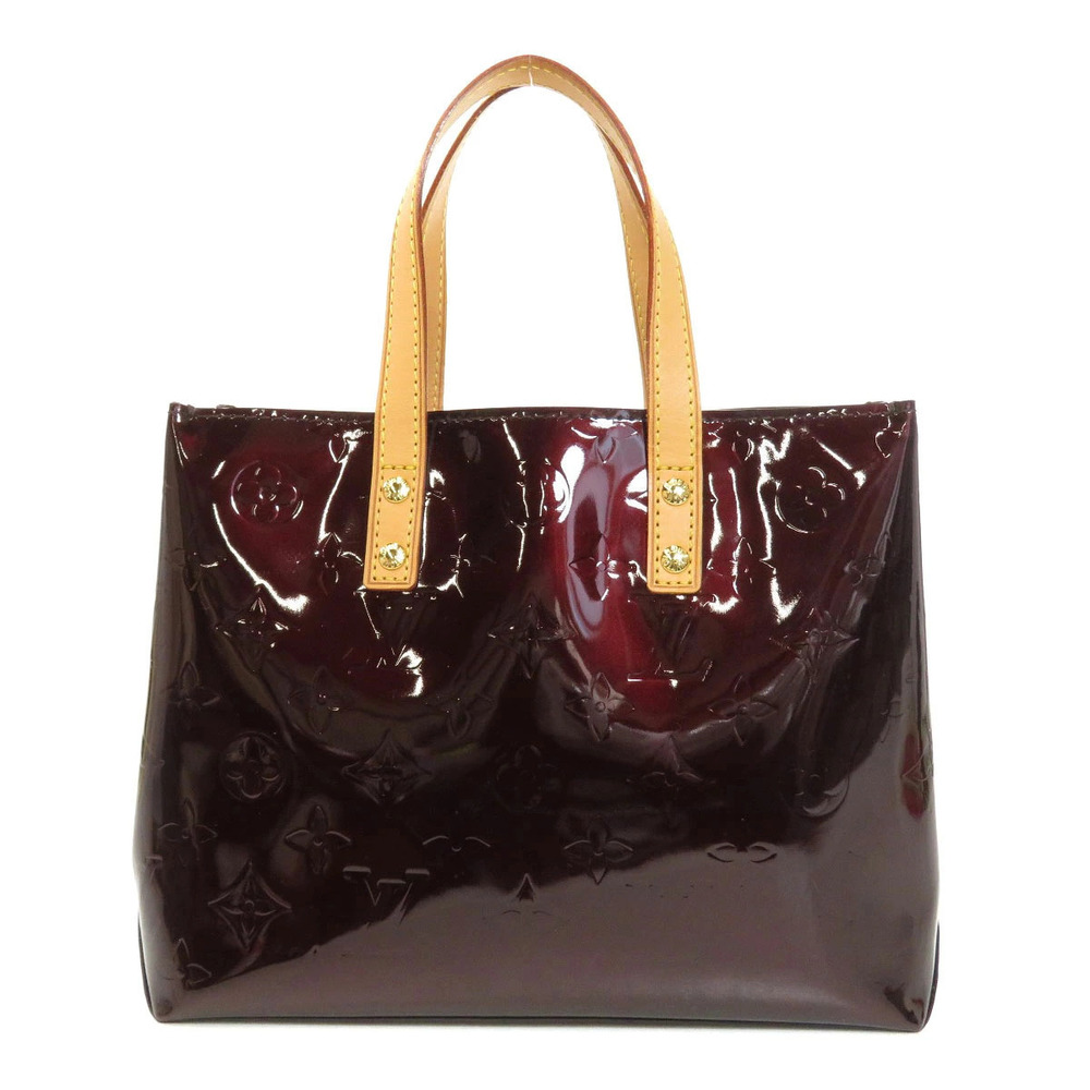 Louis Vuitton Leather Vernis Lead Handbag Black